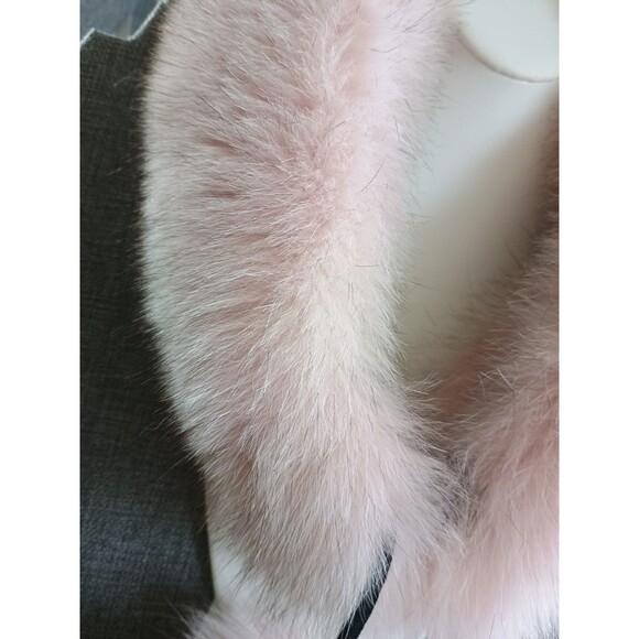 Fourrures Audet Chaudiéres Appalaches Quebec Lynx Pink Headband Collar With Pom - Picture 3 of 7